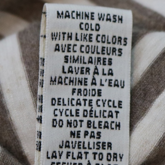 Max Studio Striped Handkerchief Hem Top - Picture 7 of 7